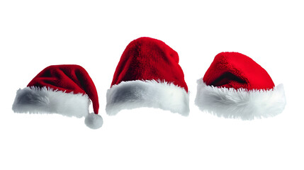 Poster - Santa Hat set over white