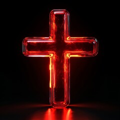 Poster - Glowing Cross