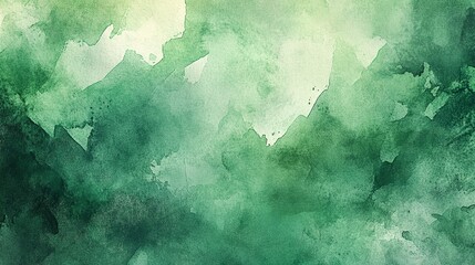 Abstract Watercolor Green Background Texture