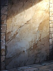 Poster - Stone Wall with Light