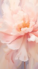 Canvas Print - Peony flower abstract blossom dahlia.