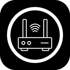 Wall Mural - Router Vector Icon Design