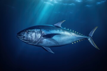 Canvas Print - Animal shark fish blue.