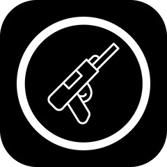 Poster - Gun Vector Icon Design