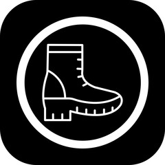 Sticker - Boot Vector Icon Design