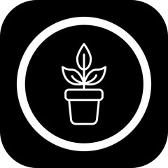 Wall Mural - Plant Pot Vector Icon Design