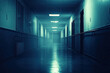 © Kitta - A haunted hospital corridor with flickering lights creates an eerie atmosphere