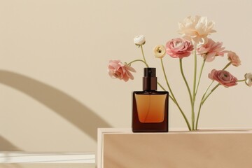 Poster - Aesthetic perfume bottle mockup cosmetics nail polish.