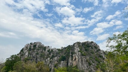 clouds over the mountains