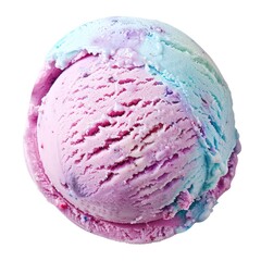 Poster - Cotton candy ice cream dessert pastel food.