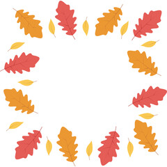 Wall Mural - Autumn Leaves Frame