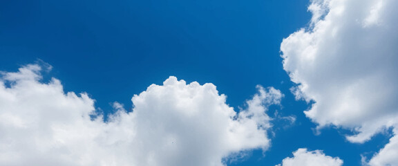 Wall Mural - Blue sky clouds background. Beautiful blue sky and clouds natural background. vector illustration. Natural and cloudy fresh blue sky background. Natural sky beautiful blue and white texture backgroun	
