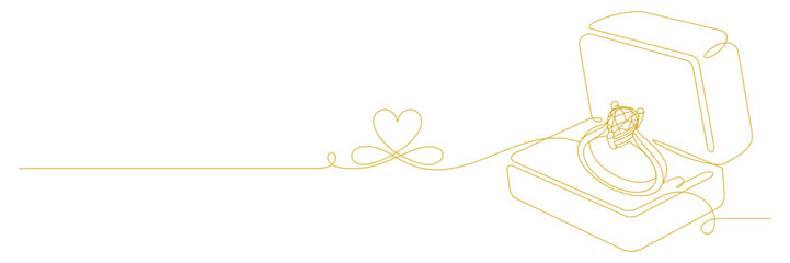 Poster - outline of the wedding ring 2...