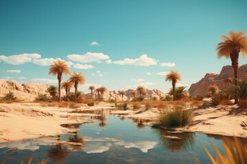 Canvas Print - Desert landscape outdoors nature.