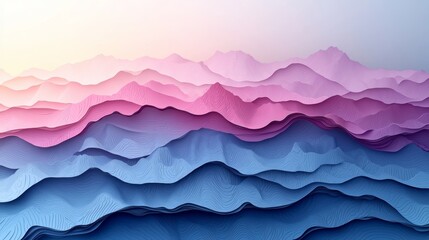 Fototapete - Background with soft color waves of fluid gradients