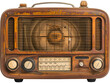 © Tatyana Olina - An old radio with a wooden case and a brown dial. The radio is old and has a vintage look