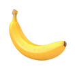 © tonstock - Fresh ripe banana isolated on white background, perfect for healthy eating concepts, vegetarian diets, and fruit-related designs.