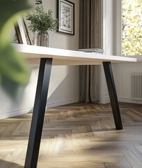 Aufkleber - Poster frame in modern office background, rendered in 3D