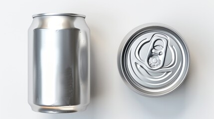 Wall Mural - A can of soda sitting next to a can opener, ready for use