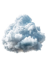 Wall Mural - fluffy white cloud isolated on transparent background. perfect for weather, nature, and digital desi