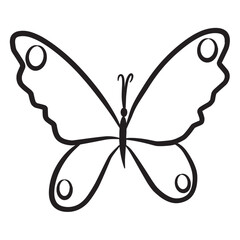 Sticker - Butterflies Icon Vector