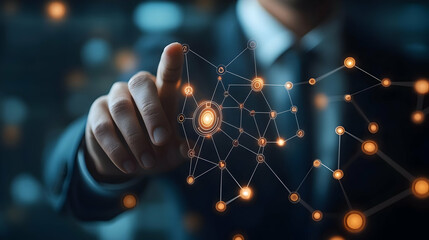 Business Network Connection Illustration