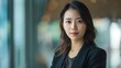 © Shutter2U - Portrait of a young Asian businesswoman, capturing her confidence and professionalism, ideal for modern business and leadership themes with copy space