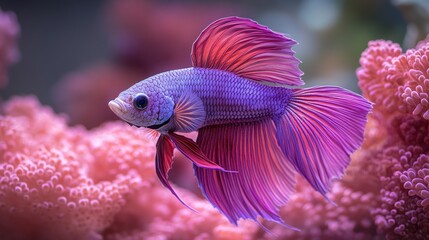 Vibrant Siamese Fighting Fish