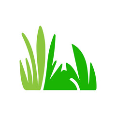 green bush element vector flat design