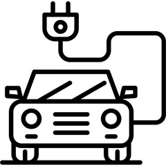 Poster - Electric Car Icon