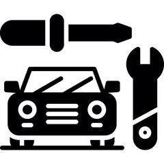 Canvas Print - Car Service Icon