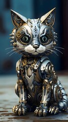  cat robot, cat, robot, present robot, advanced robot, future robot, technology, animal robot, robot wallpaper, cat ai,