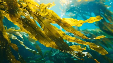 Wall Mural - kelp combine displaying the wealth of vital nutrients it contains