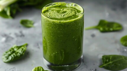 Green smoothie cocktail background illustration generated by ai