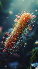 Mesmerizing macro photograph showcasing the intricate patterns vibrant colors and captivating textures of a plant structure under high magnification