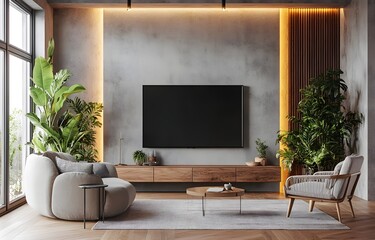 Wall Mural - modern living room