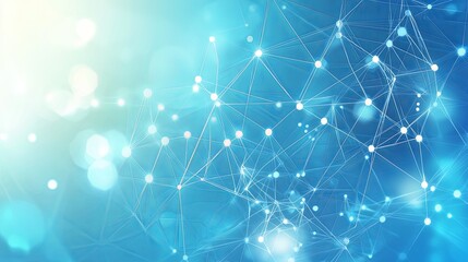 Abstract background with polygonal lines and dots