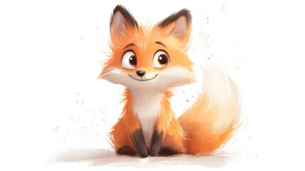 Poster - Cute Cartoon Fox.