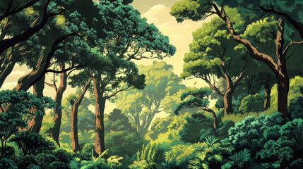 Wall Mural - Forest Canopy.