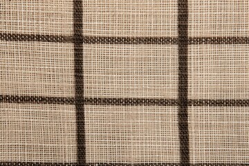 Canvas Print - Grid pattern linen texture canvas woven.