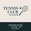 © nhat - Tennis Logo Retro Vintage Luxury