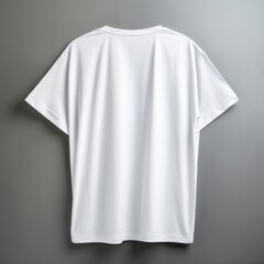 Poster - A oversized white t-shirt sleeve sportswear clothing.