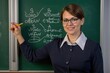 © Igor - A teacher who writes something on the board