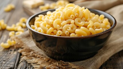 Wall Mural - Macaroni cooked in a bowl on the table