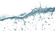 © PinoyCapture - Water in Motion: High-Speed Capture of water Splash and Droplets on Clear Background.