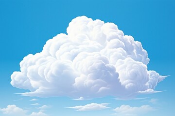 Poster - Cumulus clouds backgrounds outdoors nature.