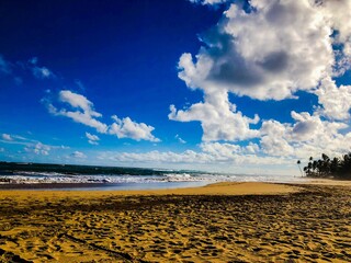 Calmness of the beach towards the unknown