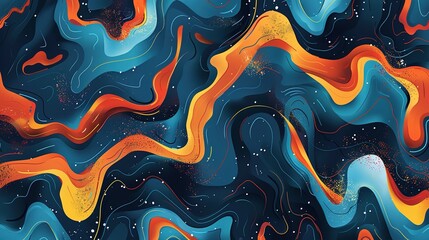 River pattern seamless wallpaper