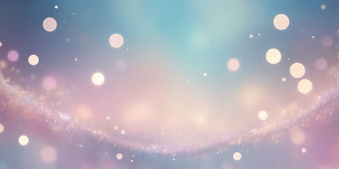 dreamy bokeh background, abstract background with pink and blue waves, 3d render illustration, Silk Luxury glitter background