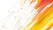 © OlScher - Vibrant abstract design with orange and yellow lines on a white background
